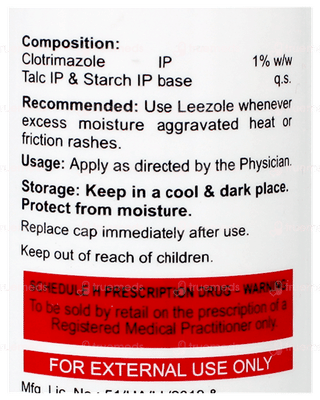 Leezole Dusting Powder 100Gm
